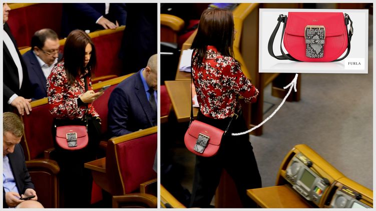 Виктория Сюмар с сумочкой Furla, фото: Изым Каумбаев,