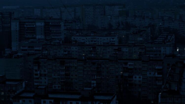 Обесточенный Днепр. Фото 