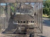 В Запорожье появилась маршрутка с антидроновой сеткой. Видео