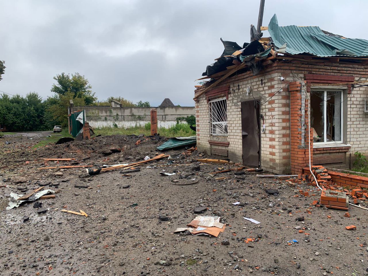 Фото последствий обстрелов Славянска 13 сентября