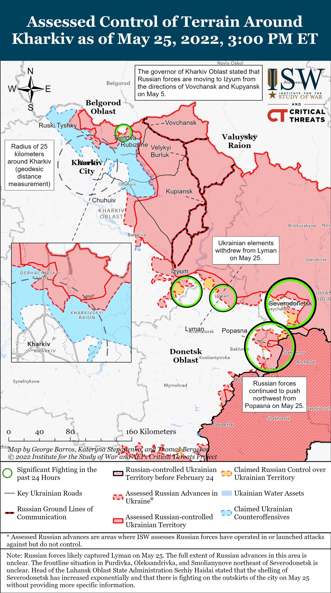 Карта боевых действий в Украине