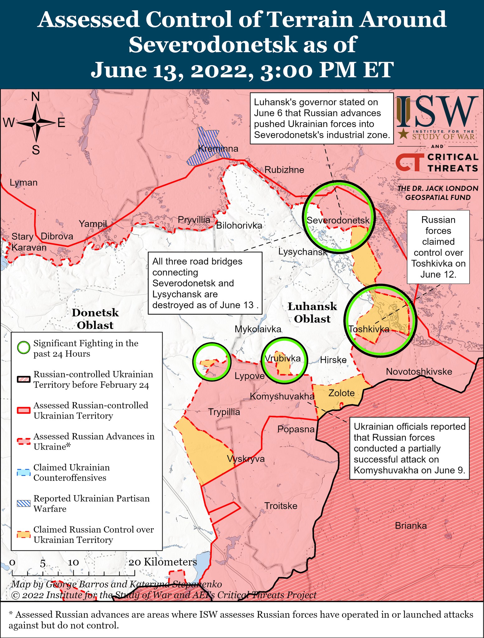 Карты боевых действий в Украине