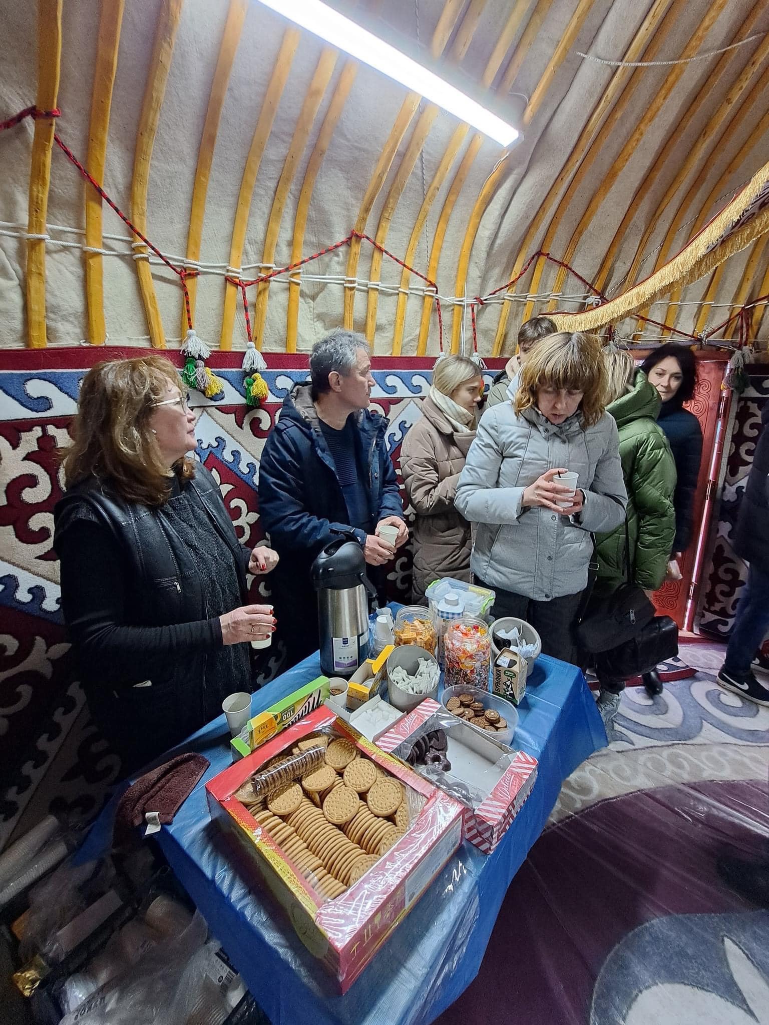 Юрта в Буче изнутри