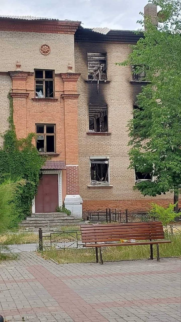 Лисичанск 26 июня попал под обстрел. Скриншот: t.me/luhanskaVTSA