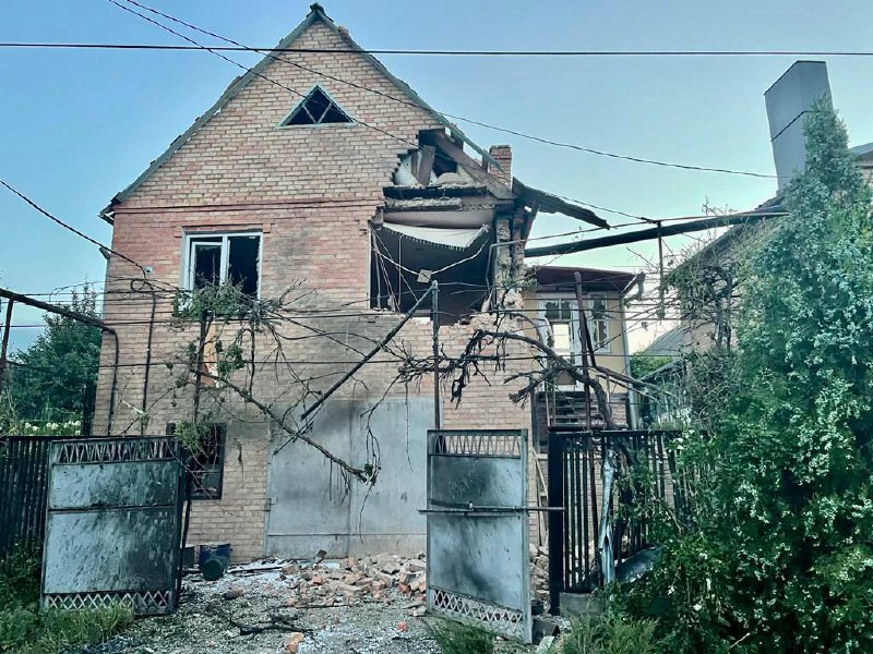 последствия обстрелов днепропетровской области