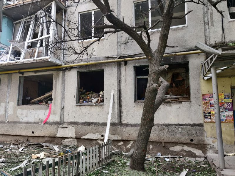 Последствия обстрела Бахмута