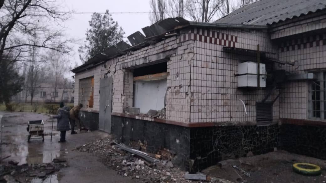 Последствия обстрела Херсона