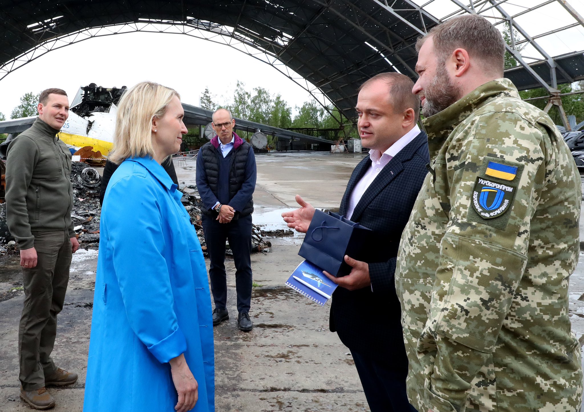 Бринк возле остатков Мрии