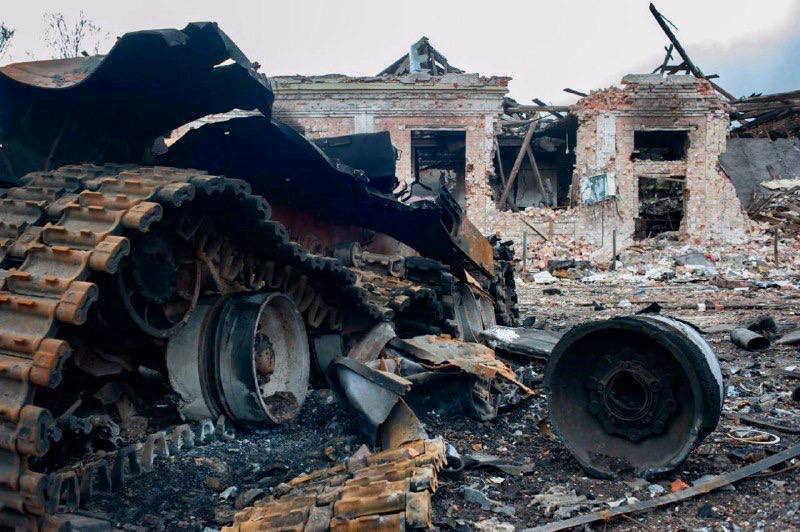 Сильные разрушения в Тростянце