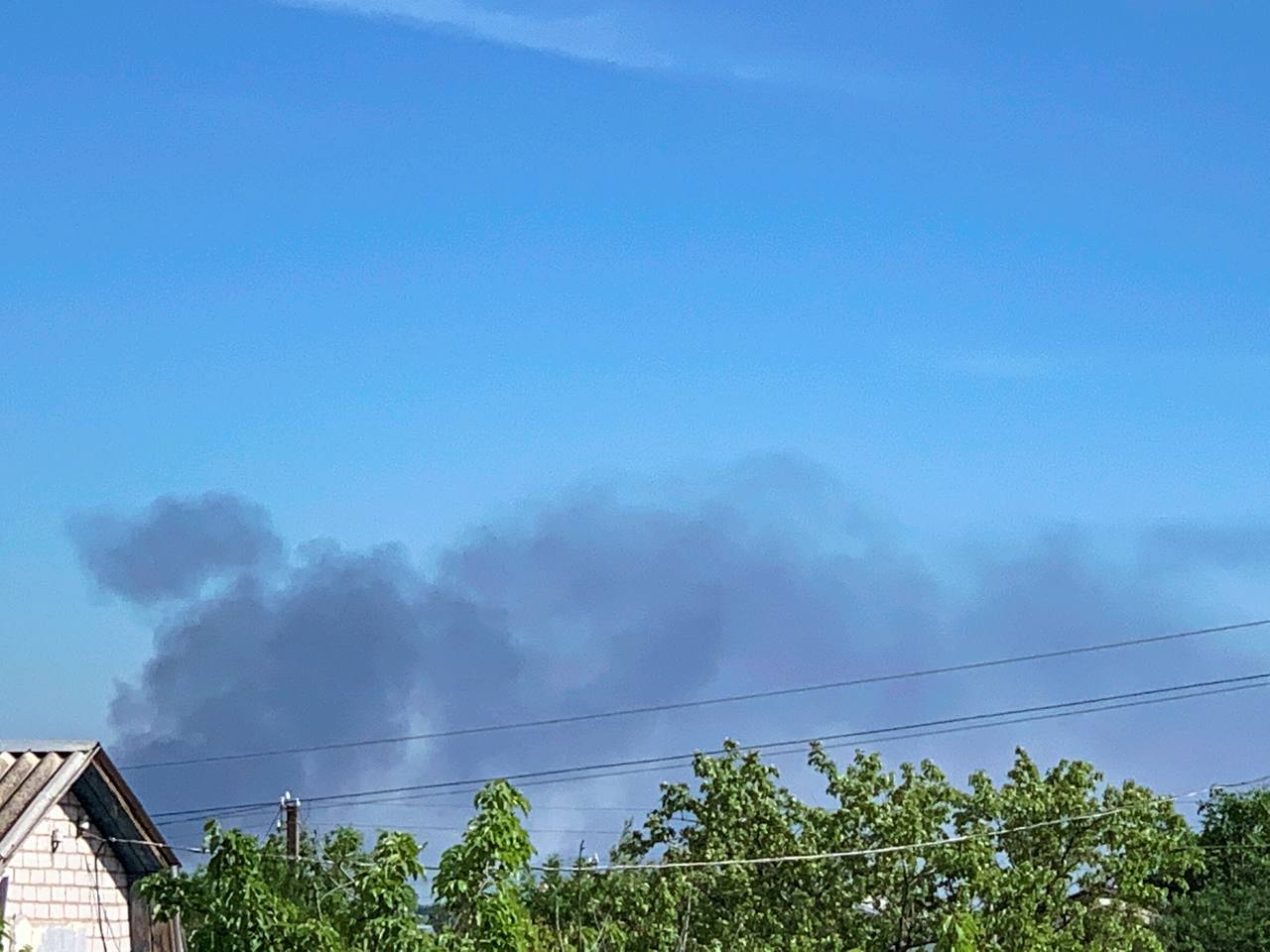 Дым в Николаеве виден даже из области