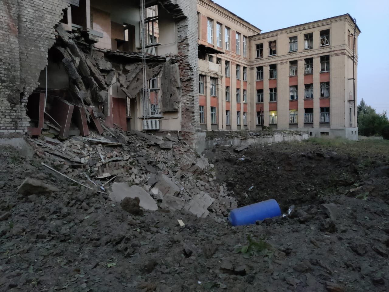 Последствия обстрела Константиновки