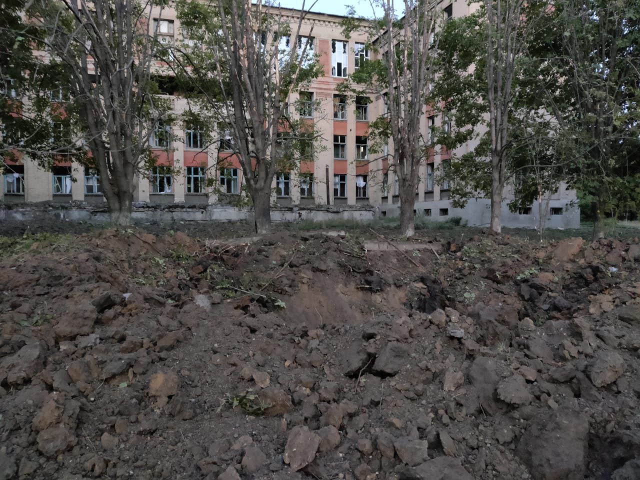 Последствия обстрела Константиновки