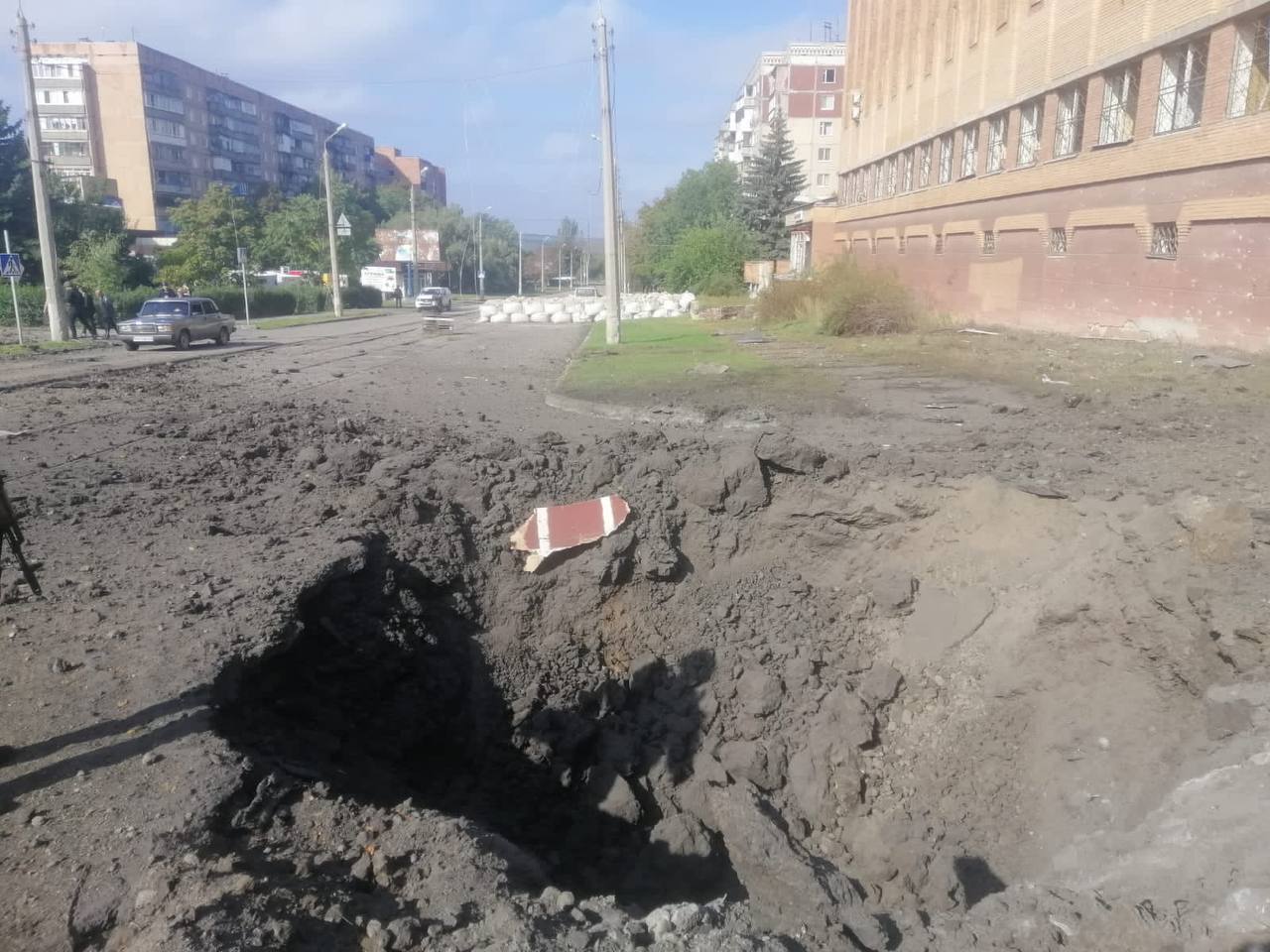 Последствия обстрела Краматорска