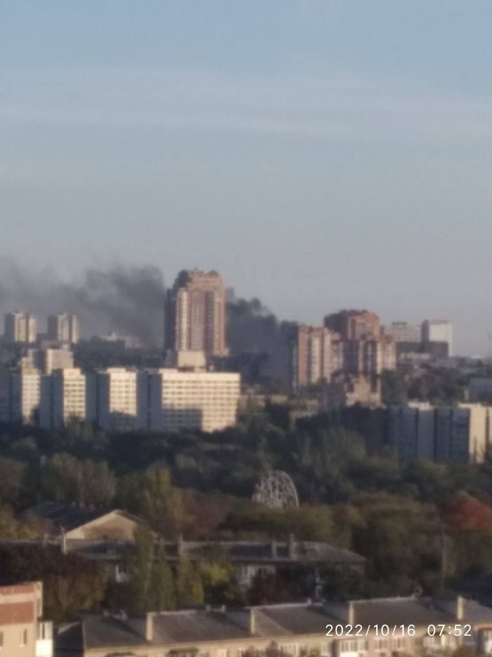 Обстрел Донецка 16 октября