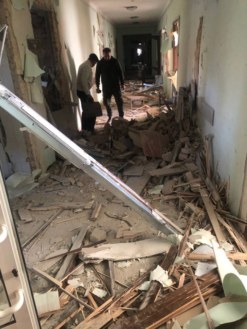 Обстрел горсовета Донецка 16 октября