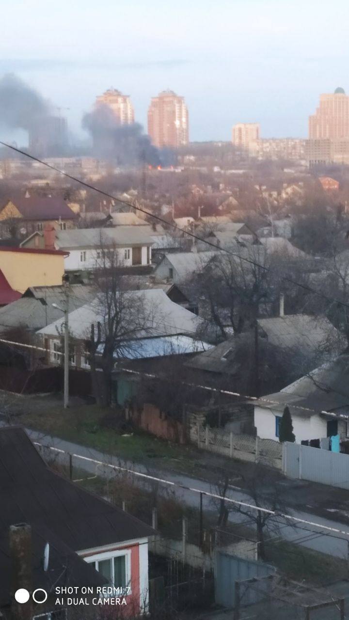 Последствия обстрела в Донецке