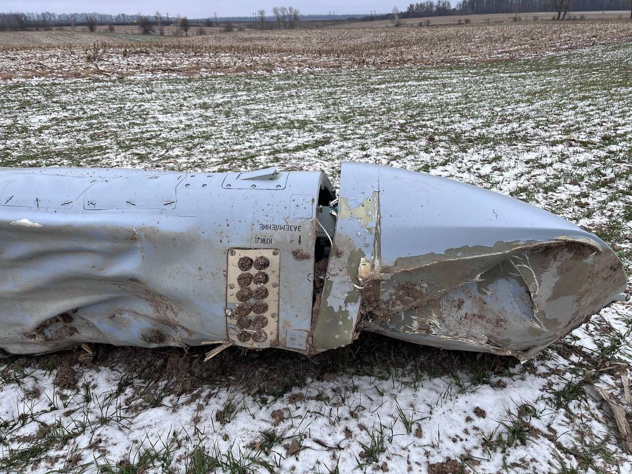 Уламки збитої ракети під Вінницею