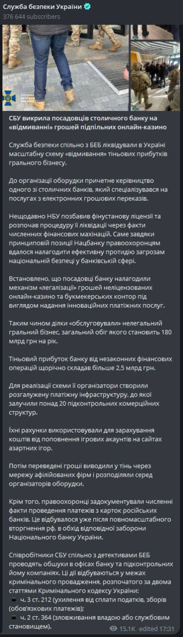 СБУ провела перевірки в IBOX Банку