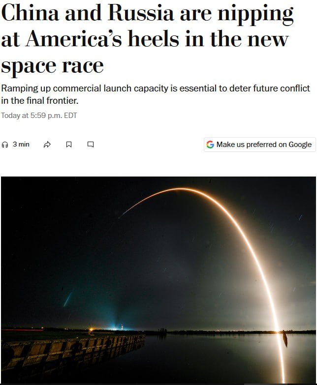 Знімок заголовка на washingtonpost.com - Росія розгортає низькоорбітальні супутники