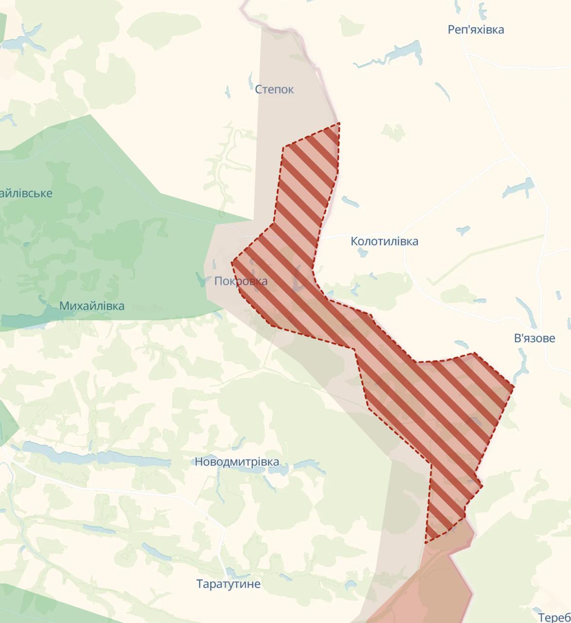Запорізька область. Карта бойових дій