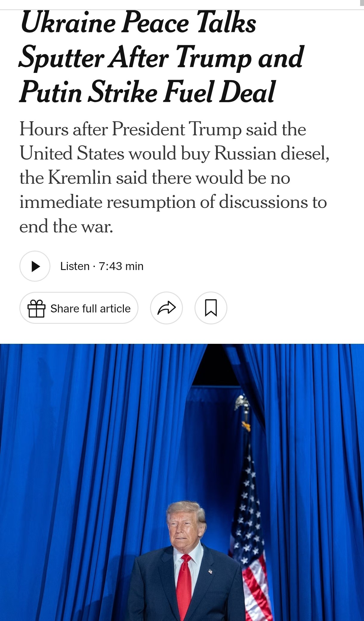 Снимок сообщения на nytimes.com &ndash; 