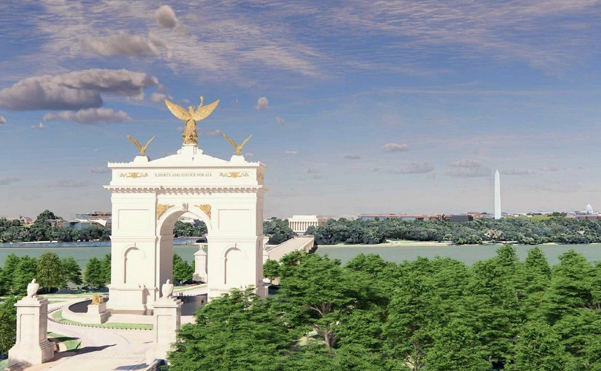 Зображення проекту тріумфальної арки у Вашингтоні. Джерело &ndash; Телеграм