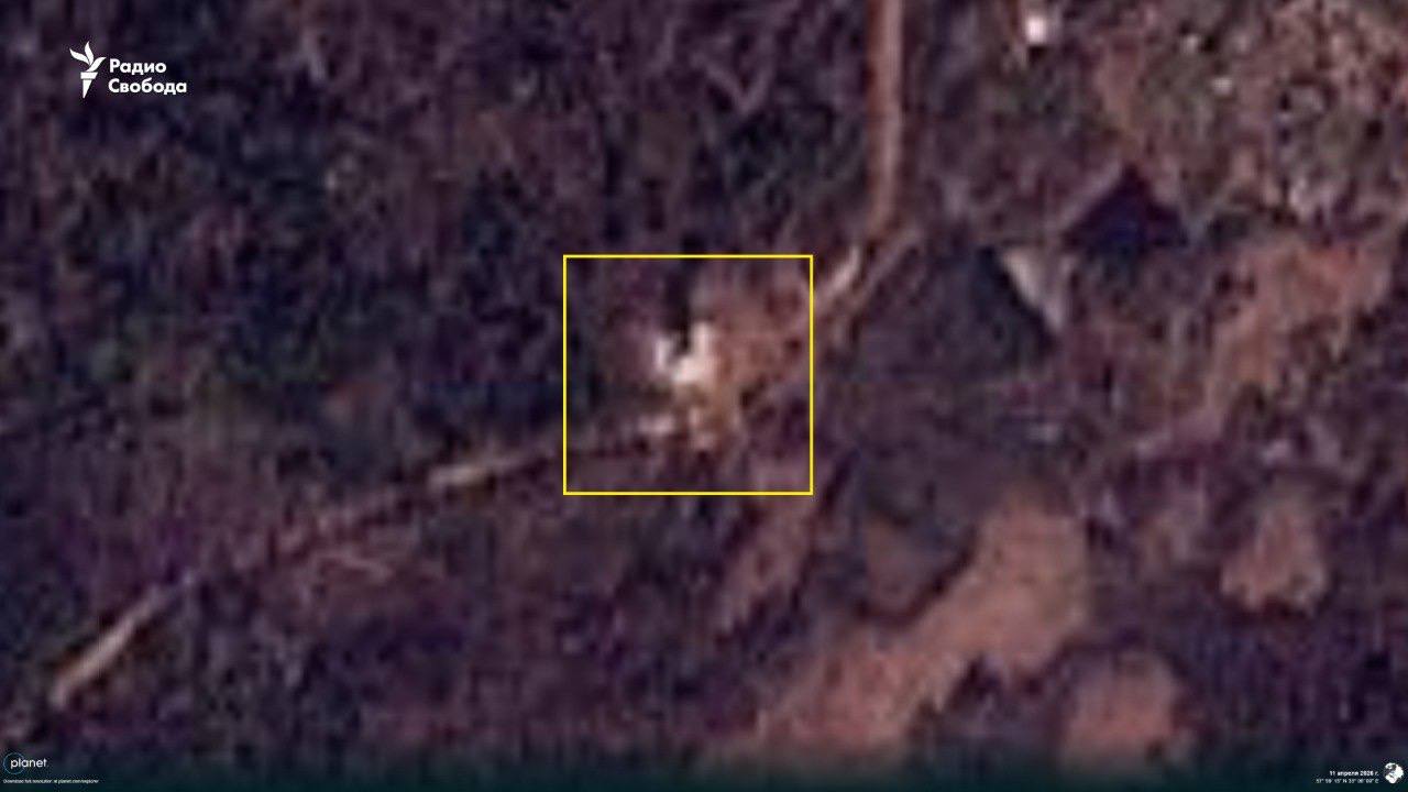 Супутникове фото вогневої точки ЗРК Панцирь. Джерело – Радіо Свобода