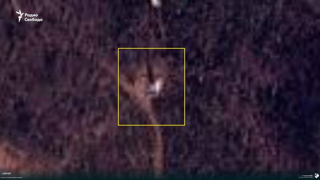 Супутникове фото вогневої точки (3) ЗРК Панцирь. Джерело – Радіо Свобода