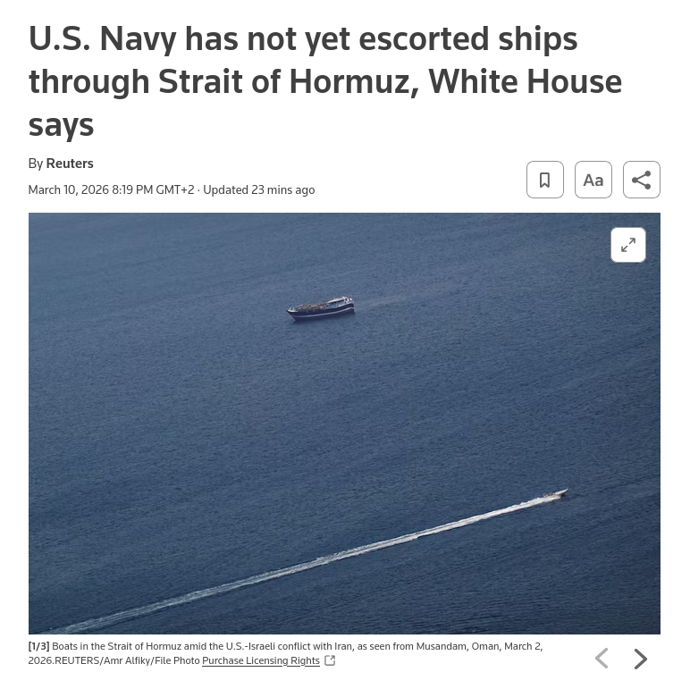 Знімок заголовка на reuters.com &ndash;