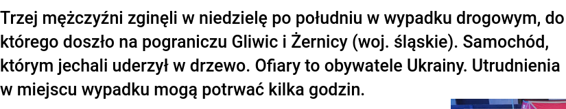 Снимок заголовка на tvn24.pl