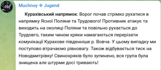 Знімок повідомлення у Телеграм