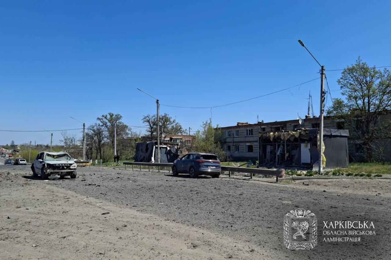 Фото последствий ракетного удара по Мерефе. Источник &ndash; Харьковская ОВА